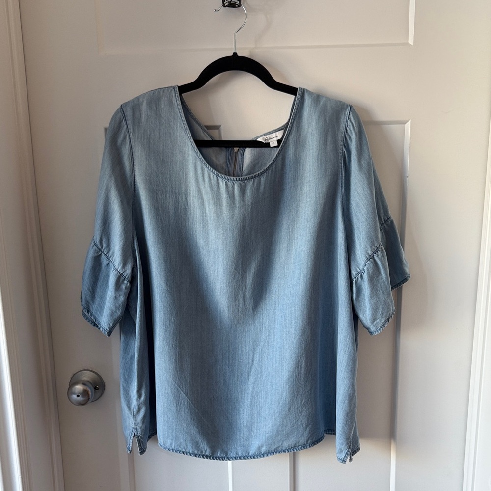 Reitmans Denim Blue Blouse
